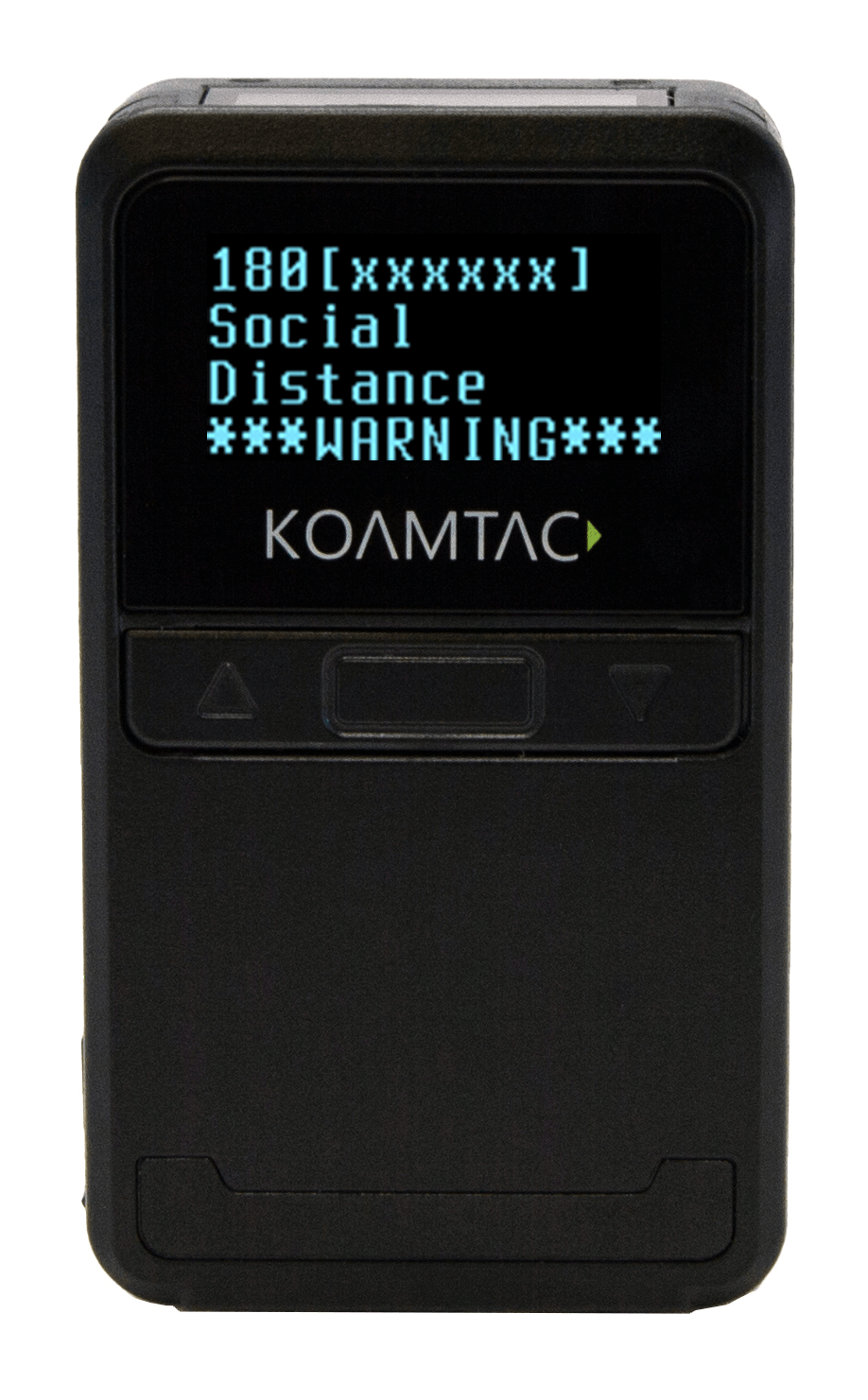 KOAMTAC KDC180 Social Distancing Solution On-Screen Warning