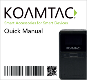 KOAMTAC Quick Manual Cover Pairing Barcodes and Catalog